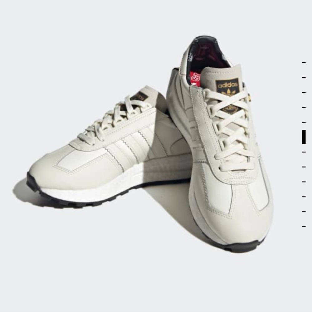 Adidas Women’s Retropy E5 Shoes, Off White/ Off White/ Gold Metallic, 7